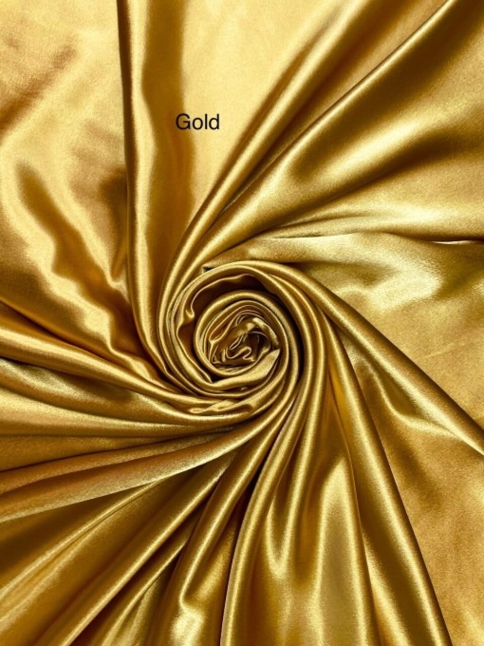 1 Yard Elegant Gold Crepe Satin Fabric Smooth Flowing Textile for Evening Dresses Costumes and DIY Projects 58 Inch Width